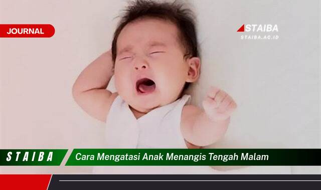 Ketahui Cara Mengatasi Anak Menangis Tengah Malam Secara Efektif dan Tenang Ketahui Cara Mengatasi Anak Menangis Tengah Malam Secara Efektif dan Tenang
