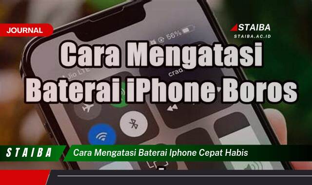 Temukan Cara Mengatasi Baterai iPhone Cepat Habis dan Memperpanjang Umur Baterai