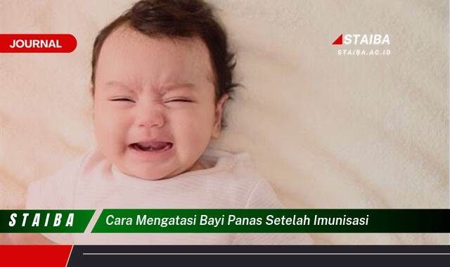 Ketahui Cara Mengatasi Bayi Panas Setelah Imunisasi dengan Cepat dan Aman