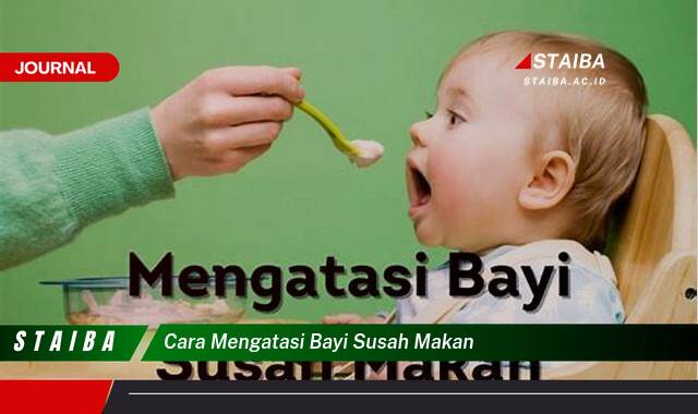Ketahui Cara Mengatasi Bayi Susah Makan, Tips Ampuh dan Praktis