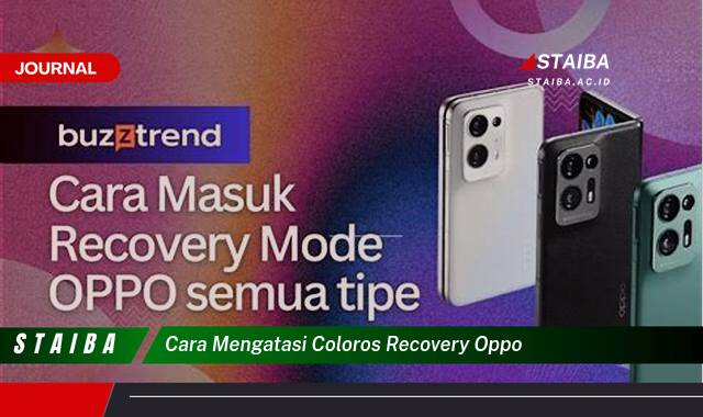Ketahui Cara Mengatasi ColorOS Recovery Oppo yang Stuck dan Error