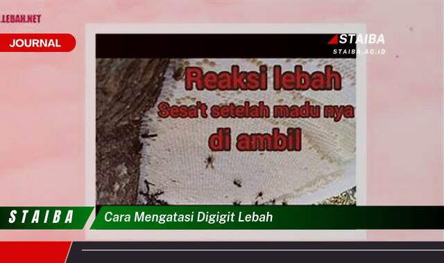 Ketahui Cara Mengatasi Digigit Lebah dengan Cepat dan Efektif Ketahui Cara Mengatasi Digigit Lebah dengan Cepat dan Efektif