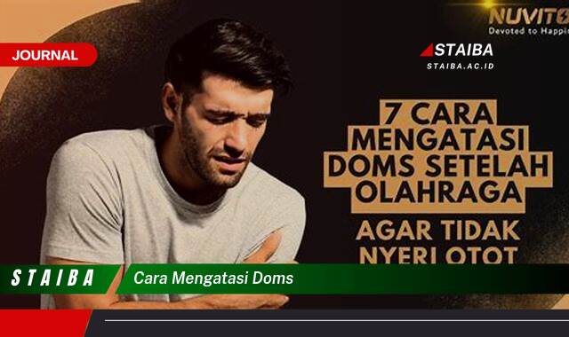 Ketahui Cara Mengatasi DOMS Dengan Cepat dan Efektif Ketahui Cara Mengatasi DOMS Dengan Cepat dan Efektif