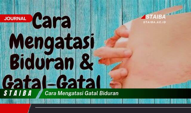 Ketahui Cara Mengatasi Gatal Biduran dengan Cepat dan Ampuh