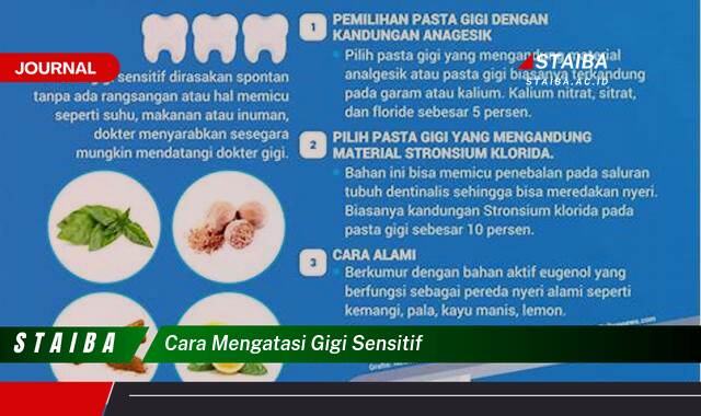 Ketahui Cara Mengatasi Gigi Sensitif Secara Alami dan Medis