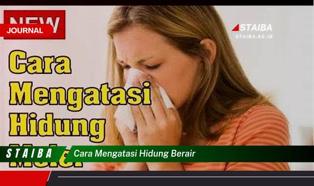 Ketahui Cara Mengatasi Hidung Berair dengan Cepat dan Alami