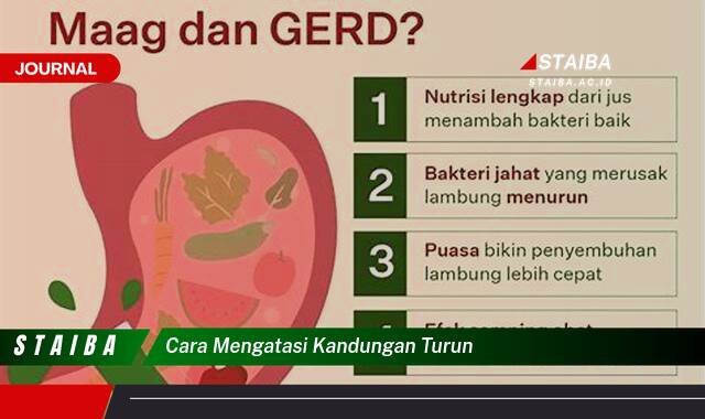 Ketahui Cara Mengatasi Kandungan Turun Secara Efektif dan Alami