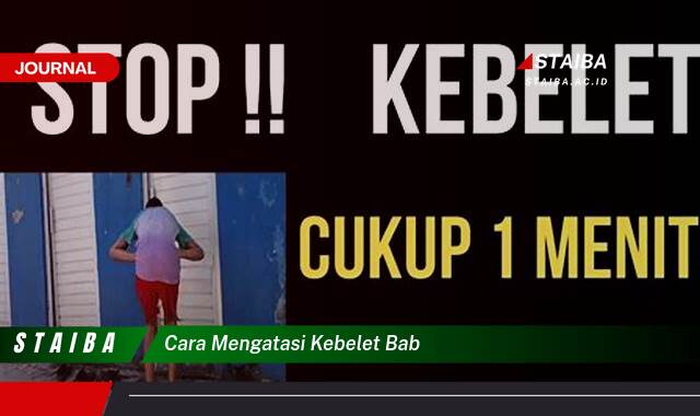 Ketahui Cara Mengatasi Kebelet BAB Saat Darurat dan Mencegahnya Ketahui Cara Mengatasi Kebelet BAB Saat Darurat dan Mencegahnya