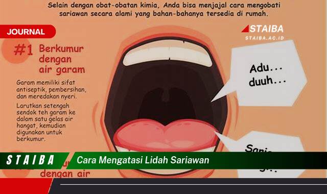 Ketahui Cara Mengatasi Lidah Sariawan dengan Cepat dan Ampuh
