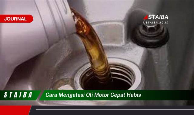 Temukan Cara Mengatasi Oli Motor Cepat Habis dan Tips Pencegahannya Temukan Cara Mengatasi Oli Motor Cepat Habis dan Tips Pencegahannya