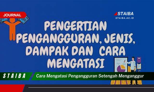 Temukan Cara Mengatasi Pengangguran Setengah Menganggur Secara Efektif dan Praktis
