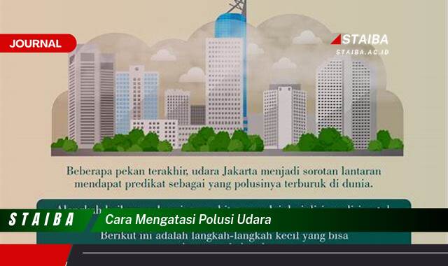 Ketahui Cara Mengatasi Polusi Udara di Sekitar Anda untuk Hidup Lebih Sehat