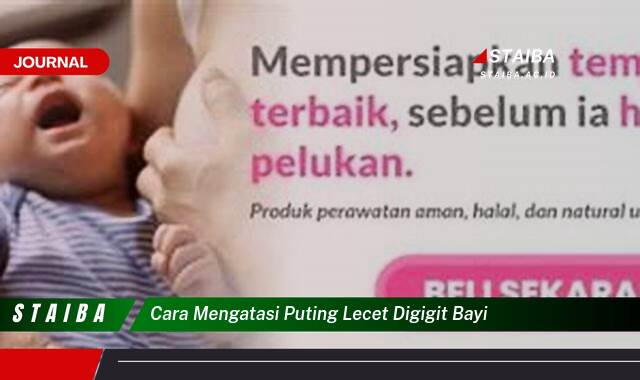 Ketahui Cara Mengatasi Puting Lecet Digigit Bayi Secara Efektif dan Alami