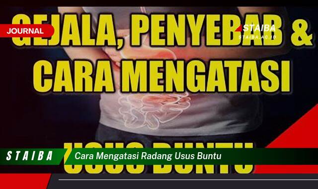 Ketahui Cara Mengatasi Radang Usus Buntu Secara Efektif dan Aman Ketahui Cara Mengatasi Radang Usus Buntu Secara Efektif dan Aman