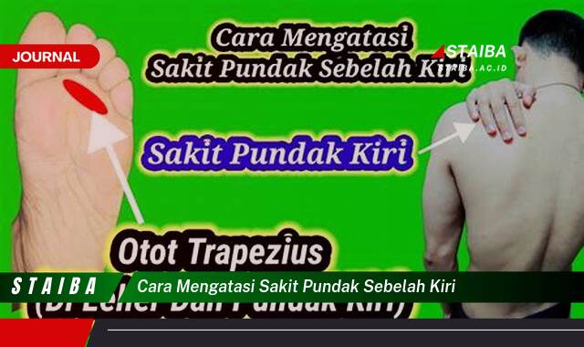 Ketahui Cara Mengatasi Sakit Pundak Sebelah Kiri, Dari Penyebab Hingga Solusi Alami
