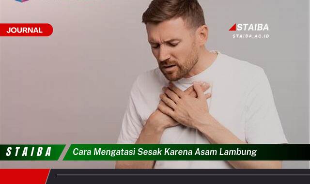 Ketahui Cara Mengatasi Sesak Napas Karena Asam Lambung dengan Cepat dan Alami