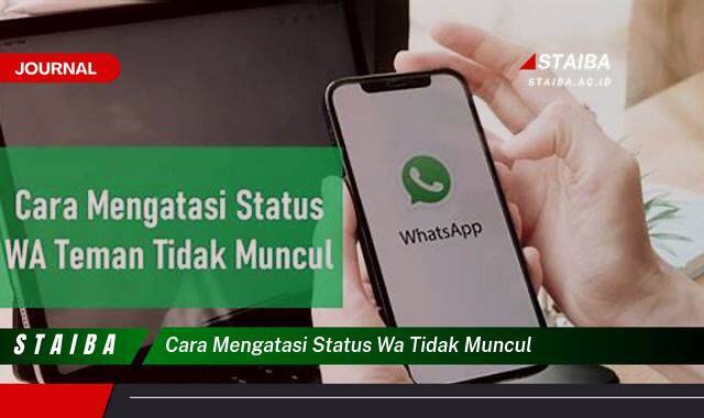 Ketahui Cara Mengatasi Status WA yang Tidak Muncul di Android & iPhone Ketahui Cara Mengatasi Status WA yang Tidak Muncul di Android & iPhone