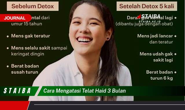 Ketahui Cara Mengatasi Telat Haid 3 Bulan Secara Alami dan Medis