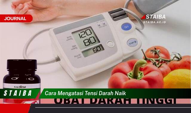 Ketahui Cara Mengatasi Tensi Darah Naik Secara Alami dan Efektif