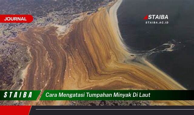 Ketahui Cara Mengatasi Tumpahan Minyak di Laut Secara Efektif dan Efisien